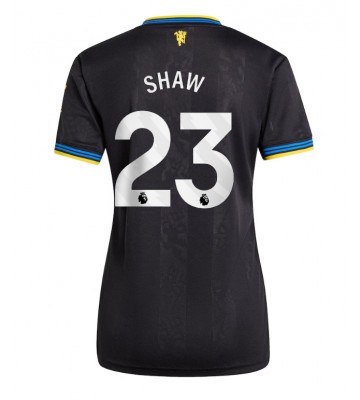 Lacne Ženy Futbalové dres Manchester United Luke Shaw #23 2025-26 Krátky Rukáv - Tretina